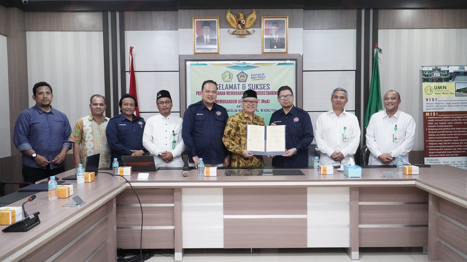UMN Al Washliyah Tanda Tangani MoU & MoA Dengan Universitas Dharmawangsa