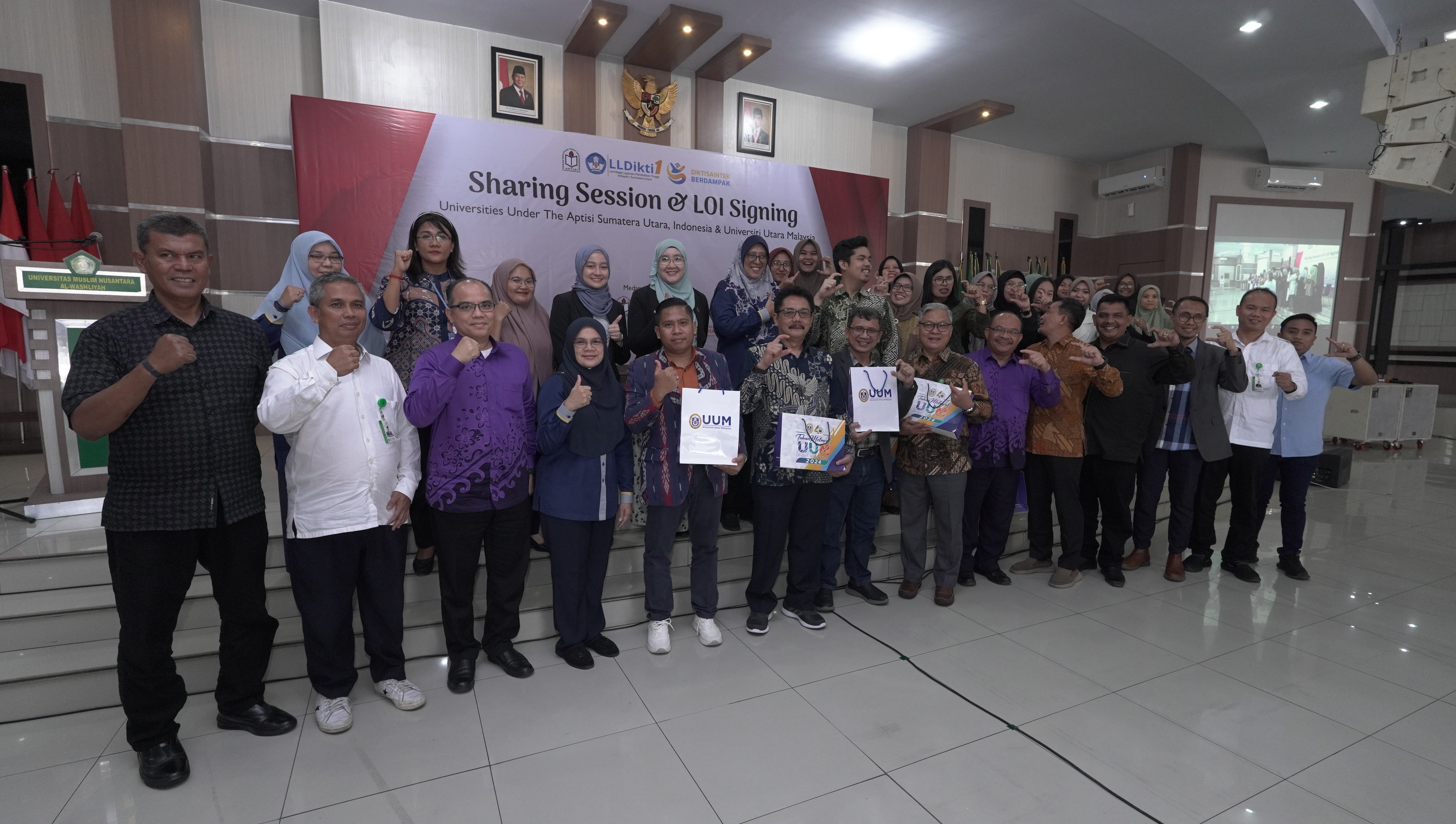 SHARING SESSION & LOI SIGNING UNIVERSITIES UNDER THE APTISI SUMATERA UTARA WITH UNIVERSITI UTARA MALAYSIA